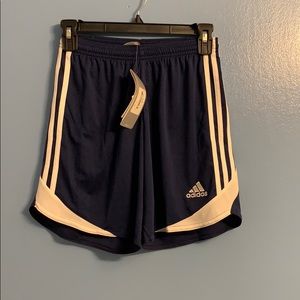 NWT ADIDAS climacool shorts navy/white womens XS